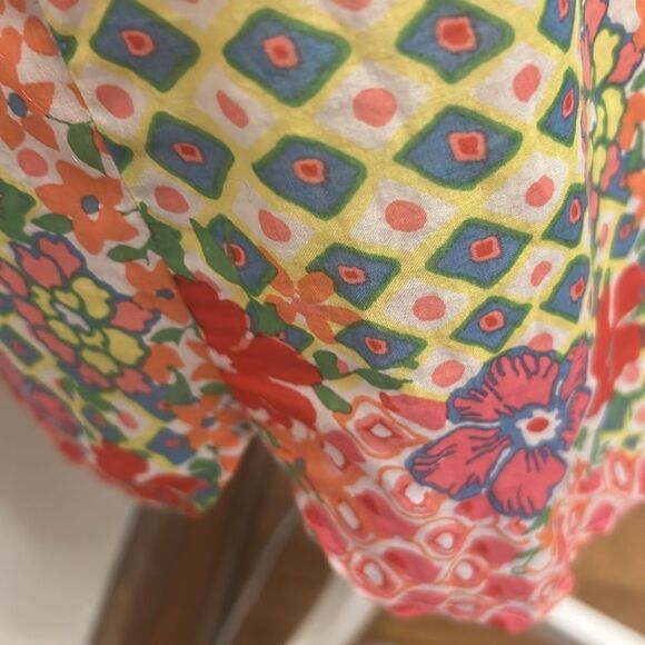 Talbots floral hot pink multicolored long sleeve blouse Size S EUC - Picture 5 of 10